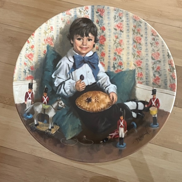 2 Reco Collector 8.5" Plate "Little Jack Horner" by John McClelland  # 7165J - Picture 1 of 2